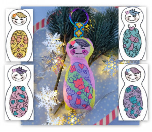 ADVENTSKALENDER 19. Dezember - Stickserie ITH - Anhänger Matroschka